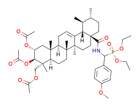 O,O'-diethyl{N-[2α,3β,23-triacetoxyurs-12-ene-28-oyl]-(4-methoxyphenyl)methyl}phosphonate