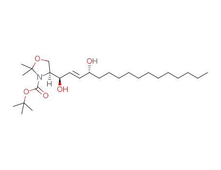 tert-butyl-(S)-4-((1R,4R,E)-1,4-dihydroxyhexadec-2-en-1-yl)-2,2-dimethyloxazolidine-3-carboxylate