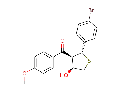 ((2R,3S,4S)-2-(4-bromophenyl)-4-hydroxytetrahydrothiophen-3-yl)(4-methoxyphenyl)methanone