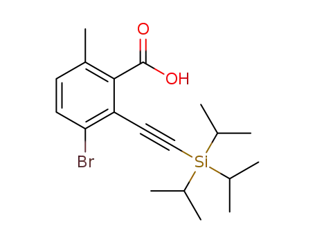 3-bromo-6-methyl-2-((triisopropylsilyl)ethynyl)benzoic acid