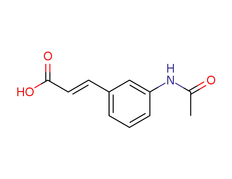 Molecular Structure of 32862-98-9 (3-[m-(Acetylamino)phenyl]propenoic acid)