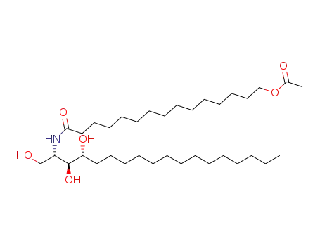 15-(acetoxy)pentadecanoic acid (2,3-dihydroxy-1-hydroxymethyl-heptadecyl)amide