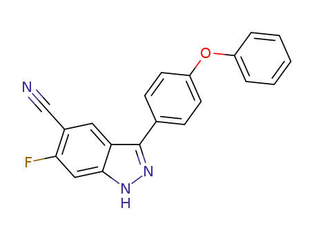6-fluoro-3-(4-phenoxyphenyl)-1H-indazole-5-carbonitrile