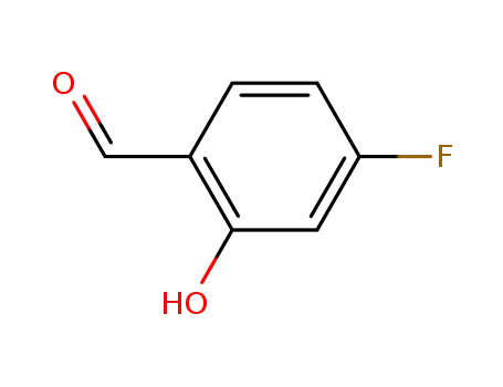 Molecular Structure of 348-28-7 (4-FLUORO-2-HYDROXYBENZALDEHYDE)