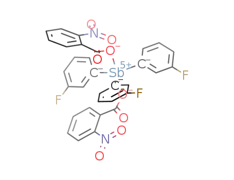 tris(3-fluorophenyl)antimony-bis(2-nitrobenzoate)