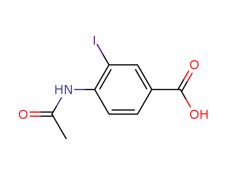 Benzoic acid, 4-(acetylamino)-3-iodo-