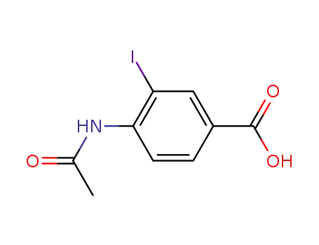 Molecular Structure of 190071-24-0 (Benzoic acid, 4-(acetylamino)-3-iodo-)
