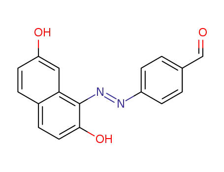 (E)-4-((2,7-dihydroxynaphthalen-1-yl)diazenyl)benzaldehyde