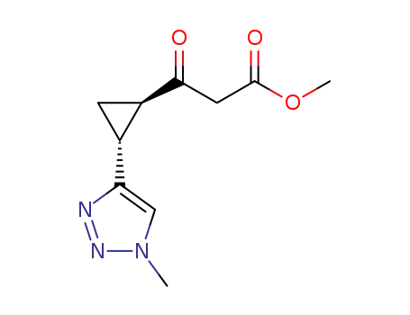 methyl 3-((1R,2R)-2-(1-methyl-1H-1,2,3-triazol-4-yl)cyclopropyl)-3-oxopropanoate