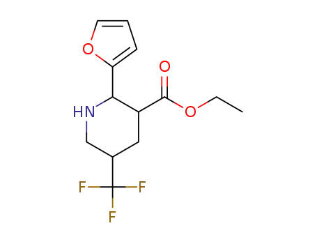 ethyl 2-(furan-2-yl)-5-(trifluoromethyl)piperidine-3-carboxylate
