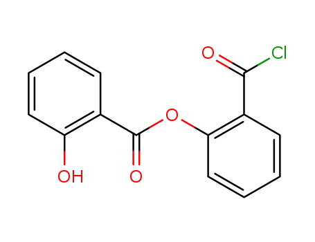 Molecular Structure of 90510-23-9 (Benzoic acid, 2-hydroxy-, 2-(chlorocarbonyl)phenyl ester)