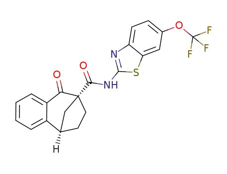 (5R,8R)-9-oxo-N-(6-(trifluoromethoxy)benzo[d]thiazol-2-yl)-5,6,7,9-tetrahydro-8H-5,8-methanobenzo[7]annulene-8-carboxamide
