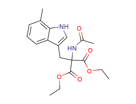 ethyl 7-methylindole-3-(3-acetamido-3-carboethoxy)butanoate