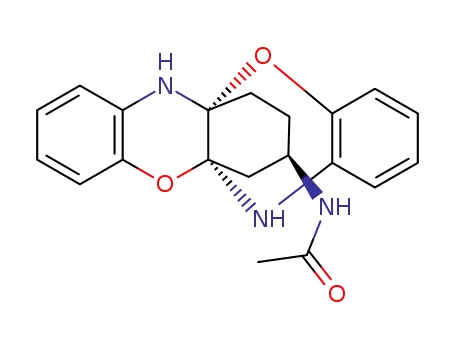 N-((5aS*,11aS*,15S*)-6,12-dihydro-5a,11a-butanobenzo[b]benzo[5,6][1,4]oxazino[2,3-e][1,4]oxazin-15-yl)acetamide