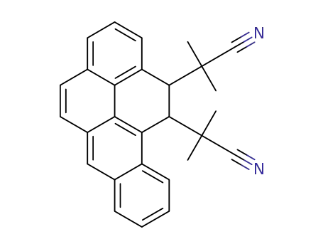2,2'-dimethyl-2,2'-(11,12-dihydro-benzo[def]chrysene-11,12-diyl)-di-propionitrile