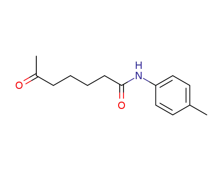 Molecular Structure of 83086-06-0 (Heptanamide, N-(4-methylphenyl)-6-oxo-)