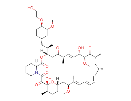 (22E,24E,26E,27E,31R,32S,33R,34R,36S,38S,40S,41S,42S,43R,52R)-42,52-dihydroxy-41-[(1R)-2-[(1S,3R,4R)-4-(2-hydroxyethoxy)-3-methoxy-cyclohexyl]-1-methyl-ethyl]-40,43-dimethoxy-31,32,33,34,44,45-hexamethyl-62,63-dioxa-53-azatricyclohexatriaconta-22,24,26(44),27(45)-tetraene-46,47,48,49,50-pentone
