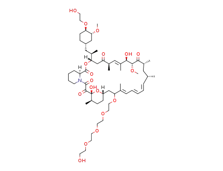(21E,23E,25E,26E,38R,39S,40R,41R,43S,45S,48S,49R,50R,59R)-49,59-dihydroxy-47-[2-[2-[2-(2-hydroxyethoxy)ethoxy]ethoxy]ethoxy]-48-[(1R)-2-[(1S,3R,4R)-4-(2-hydroxyethoxy)-3-methoxy-cyclohexyl]-1-methyl-ethyl]-50-methoxy-38,39,40,41,51,52-hexamethyl-70,71-dioxa-60-azatricyclohexatriaconta-21,23,25(51),26(52)-tetraene-53,54,55,56,57-pentone