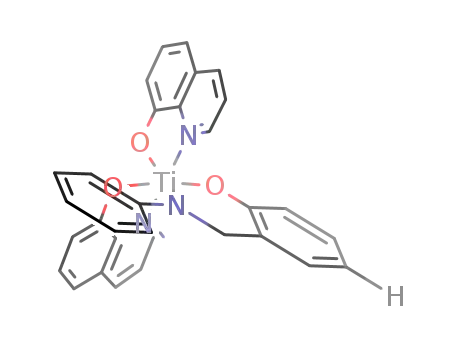 (N-(phenyl)benzylamine-2-ato)-bis(8-quinolinato)-titanium(IV)