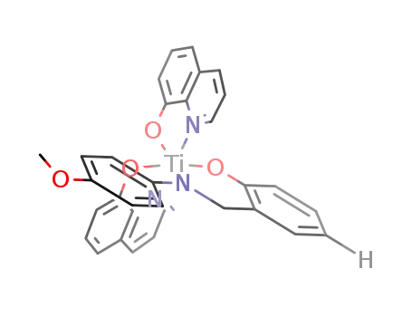 (N-(4-methoxyphenyl)benzylamine-2-ato)-bis(8-quinolinato)titanium(IV)