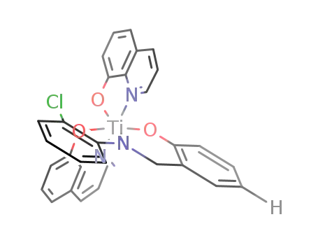 (N-(2-chlorophenyl)benzylamine-2-ato)-bis(8-quinolinato)titanium(IV)