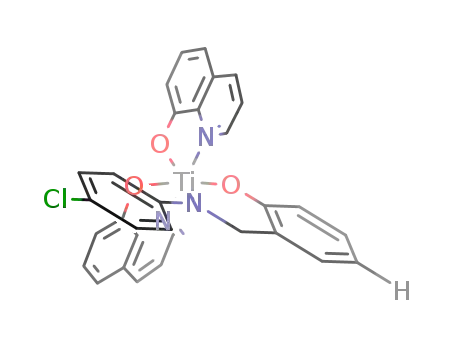 (N-(4-chlorophenyl)benzylamine-2-ato)-bis(8-quinolinato)titanium(IV)