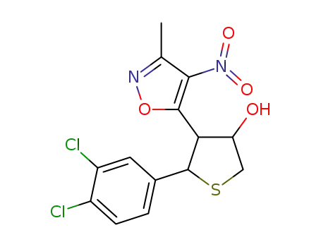 5-(3,4-dichlorophenyl)-4-(3-methyl-4-nitroisoxazol-5-yl)tetrahydrothiophen-3-ol