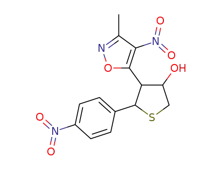 4-(3-methyl-4-nitroisoxazol-5-yl)-5-(4-nitrophenyl)tetrahydrothiophen-3-ol