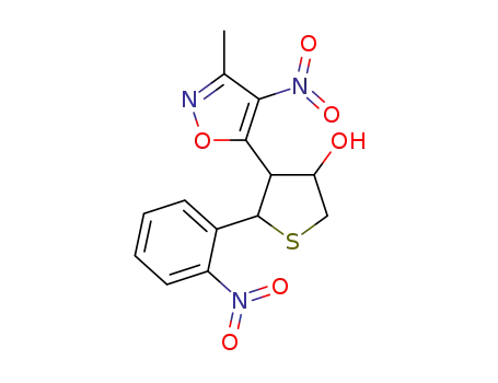 4-(3-methyl-4-nitroisoxazol-5-yl)-5-(2-nitrophenyl)tetrahydrothiophen-3-ol