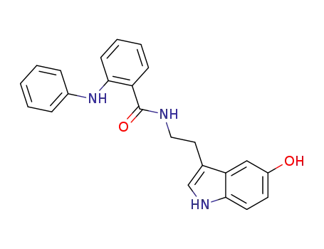 N-(2-(5-hydroxy-1H-indol-3-yl)ethyl)-2-(phenylamino)benzamide