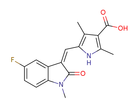 (Z)-5-((5-fluoro-1-methyl-2-oxoindolin-3-ylidene)methyl)-2,4-dimethyl-1H-pyrrole-3-carboxylic acid