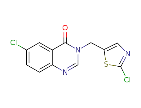 6-chloro-3-((2-chlorothiazol-5-yl)methyl)quinazolin-4(3H)-one