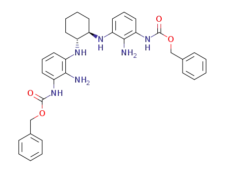 dibenzyl ((((1‘‘R,2‘‘R)-cyclohexane-1‘‘,2‘‘-diyl)bis(azanediyl))bis(2-amino-3,1-phenylene))dicarbamate