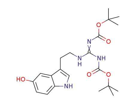 N',N''-bis(tert-butoxycarbonyl)-N-(2-(5-hydroxy-1H-indol-3-yl)ethyl)guanidine