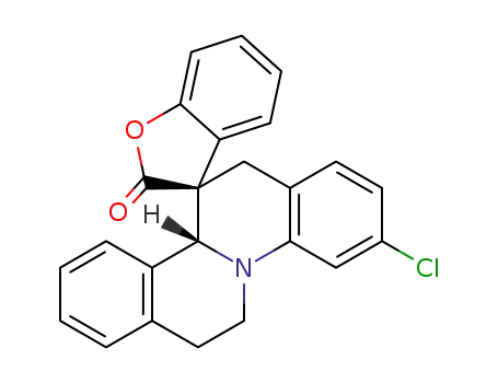 (3S*,11b'S*)-3'-chloro-6',7',11b',13'-tetrahydro-2H-spiro[benzofuran-3,12'-isoquinolino[2,1-a]quinolin]-2-one