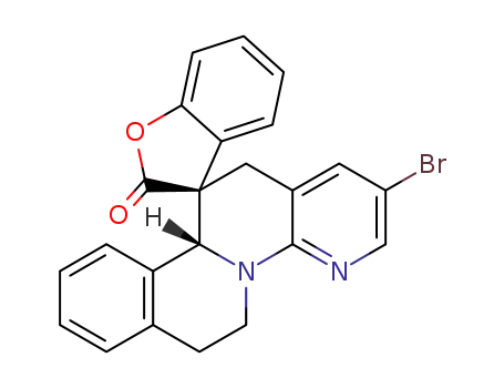 (3S*,11b'S*)-2'-bromo-6',7',11b',13'-tetrahydro-2H-spiro[benzofuran-3,12'-isoquinolino[2,1-a][1,8]naphthyridin]-2-one