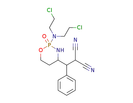 ((2-(bis(2-chloroethyl)amino)-2-oxo-1,3,2λ5-oxazaphosphinan-4-yl)(phenyl)methyl)propanedinitrile
