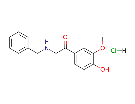 2-benzylamino-1-(4-hydroxy-3-methoxy-phenyl)-ethanone; hydrochloride
