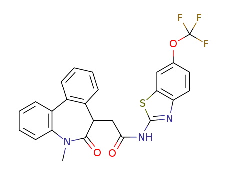 (aR,S)-2-(5-methyl-6-oxo-6,7-dihydro-5H-dibenzo[b,d]azepin-7-yl)-N-(6-(trifluoromethoxy)benzo[d]thiazol-2-yl)acetamide