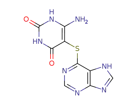 6-amino-5-(7(9)H-purin-6-ylmercapto)-1H-pyrimidine-2,4-dione
