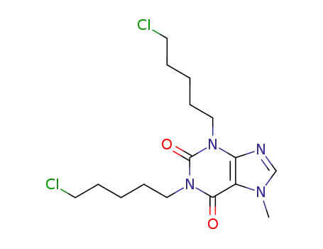 1,3-Bis(ω-chloropentyl)-7-methyl-xanthine