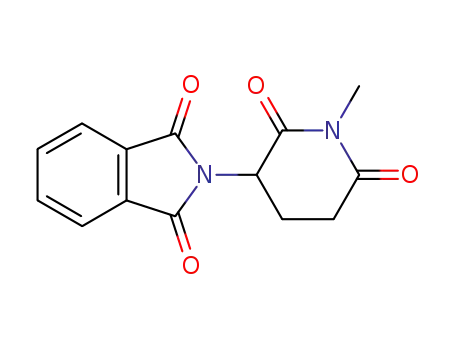 Molecular Structure of 42472-93-5 (1-Methyl-3-(1,3-dioxoisoindolin-2-yl)-2,6-piperidinedione)