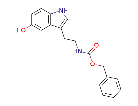 Molecular Structure of 53157-50-9 (BENZYL[2-(5-HYDROXYINDOL-3-YL)-ETHYL]CARBAMATE)