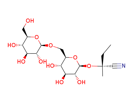 Butanenitrile, 2-[(6-O-b-D-glucopyranosyl-b-D-glucopyranosyl)oxy]-2-methyl-,(2R)-