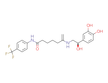 6-[(R)-2-(3,4-Dihydroxy-phenyl)-2-hydroxy-ethylamino]-hept-6-enoic acid (4-trifluoromethyl-phenyl)-amide