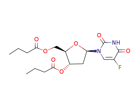 Molecular Structure of 3343-22-4 (2'-Deoxy-5-fluorouridine 3',5'-dibutanoate)