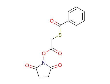 Molecular Structure of 90236-37-6 (Benzenecarbothioic acid,
S-[2-[(2,5-dioxo-1-pyrrolidinyl)oxy]-2-oxoethyl] ester)