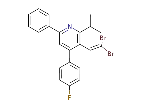 1,1-Dibromo-2-(4-(4-fluorophenyl)-2-(1-methylethyl)-6-phenylpyridin-3-yl)ethene
