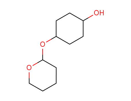 Molecular Structure of 64230-40-6 (Cyclohexanol, 4-[(tetrahydro-2H-pyran-2-yl)oxy]-)