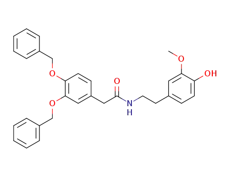 2-<3',4'-bis(benzyloxy)phenyl>-N-<2-(4-hydroxy-3-methoxyphenyl)ethyl>acetamide